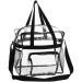Jucoan 2 Pack Clear Stadium Tote Bag with Zipper Closure - Large Capacity, Mesh Pockets - Ideal for Work, Concerts, Sports, Gym - Stadium Approved - Buy Online on GoSupps.com