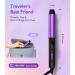 1 Inch Barrel Travel Curling Iron - Dual Voltage Ceramic Mini Hair Curler with Keratin & Argan Oil | Travel Size with Storage Bag - Buy Online on GoSupps.com