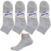 ATB 12 Pairs Diabetic Crew Socks - Health Cotton, Loose Fit Top (Grey) - Buy Online on GoSupps.com