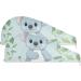 Koalas Green Leaf Hair Towel 2 Pack | Super Absorbent Quick Dry Hair Turbans for Women & Girls | Button Twisty Wrap - Buy Online on GoSupps.com