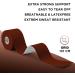 Effekt Kinesiology Tape Waterproof 5m x 5cm - Brown | Elastic Physio Tape for Muscle Support | Injury Recovery & Sports Strapping - Buy Online on GoSupps.com