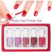 Purple Nail Varnish Sets - Pink Nail Polish Set - Quick Dry & Long Lasting Pink Glitter Nail Polish - Oil-Based Formula Nail Polish Gift Set with Top Coat No UV Need - Buy Online on GoSupps.com