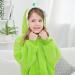 LOLANTA Dinosaur Shark Blanket Hoodie for Kids | Warm Plush Sweatshirt Blanket for Ages 3-12 | Cozy & Fun Green Design - Buy Online on GoSupps.com