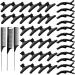 39 Pcs Butterfly Hair Clamps Clips Non-slip Grip Clips Styling Hair Clips Set - Alligator Hair Clips Croc Clips and 3 Pcs Rat Tail Comb for Styling  Sectioning Hair Clips Hair Salon Tool for Girls Black