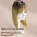 Hair Toppers 16 inches for Women Hair Pieces for Women with Multiple Non-slip Clips and Lace Base Clip in Synthethic Hair Toppers for Thinning Hair Ombre Brown Blonde Women Wiglets with Bangs - Buy Online on GoSupps.com