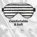 Buy Ink and Gold Dot Stripes Sleep Mask - Adjustable Breathable Eye Mask for Comfortable Sleep | International Shipping Available - Buy Online on GoSupps.com