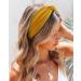 Huachi Women's Fashion Knotted Headbands - Non Slip Boho Hair Bands | Wide Turban Style | Cute Solid Colors - Soft & Stretchy Hair Accessories - Buy Online on GoSupps.com