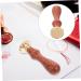 Outanaya 1pc Dispensing Plate Tool Retro Sealing Stamp Espresso Tool Vintage Envelopes Hotfix Wooden Handle 1 count (Pack of 1) Golden - Buy Online on GoSupps.com