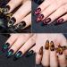 MEET ACROSS 9D Cat Eye Gel Nail Polish Set - Chameleon Magnetic Soak Off UV LED 7 Color Gel with Magnet Stick and Brush - Buy Online on GoSupps.com