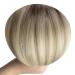 Youngsee Clip in Extensions - Balayage Real Hair Dark Brown & Blonde 30cm 80g - Premium Quality Clip-In Hair Extensions - Buy Online on GoSupps.com