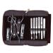 Glomora Manicure Set 11 Pieces Portable Stainless Steel Nail Clipper Set for Finger Nail Ear Care