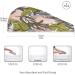 Tropical Leaves Dry Hair Cap & Quick Drying Towel Set - 2 Piece Super Absorbent Soft & Comfortable with Button Headband for All Hair Types | International Shipping Available - Buy Online on GoSupps.com