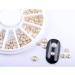 Mezerdoo 1 Box AB Beige Metal Edge Glitter Nail Beads Studs Beauty Charm Nail Art DIY Pearls Decorations Wheel Half Round Pearls Metal Rhinestone 3D Nail Art Flat Beads - Buy Online on GoSupps.com