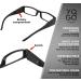 LED Lighted Reading Glasses 3.5x Magnification for Clear Vision - 2 Pack Black Nighttime Readers for Men and Women - Buy Online on GoSupps.com