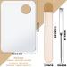 6-Pack Korean Makeup Spatula Set with Stainless Steel Spatulas, Leather Covers, and Clear Palettes - Professional Picasso Makeup Foundation Tool for Mixing and Application - Buy Online on GoSupps.com