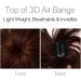 VANANA 3D Seamless Air Bangs Women Clip on Thin Hair Bangs Synthetic Invisible Hair Extension Straight Front Fringe for Daily Look (Dark Brown) - Buy Online on GoSupps.com