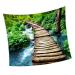 Zerodeko 1pc Plant Decorations Plant Tapestry Blush Area Rug Plant Wall Hanger Wall Cloth Decor Cool Shower Curtain Home Decoration Plants Decor Towel Polyester (polyester) Earth Tones