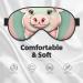 Cute Long Ear Pig Soft Sleep Eye Mask | Breathable Female Eye Patch for Travel & Relaxation - Buy Online on GoSupps.com
