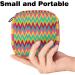Stylish Menstruation Pad Bag with Zipper | Women's Tampon & Napkin Storage Bags in Yellow Pink Blue Green & Zigzag Pattern - Buy Online on GoSupps.com
