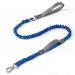 Yithome dog leash with seat belt snaps training dogs with 2 traffic handles carabiner hooks nylons rope free-handed lines for training small medium-sized and large dogs blue