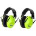 Dr.meter Ear Defenders Children Children Ear Defenders SNR 27dB Protective Earmuffs with Noise Blocking Children Ear muffs for Sleeping Studying Adjustable Head Band green*2