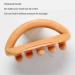 Hand-Held Wooden Body Massage Brush with Smoothing Pearls - Meridian Gua Sha Device for Muscle Relaxation | International Shipping - Buy Online on GoSupps.com