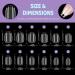 EARLMONI Extra Short Coffin Nail Tips Set - 432 Pieces Full Cover Prepolished Artificial 12 Sizes Soft Gel Nail Tips with Glue Nail File Cuticle Pusher XS Extra Short Coffin Nail Tips - Buy Online on GoSupps.com