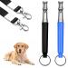 Dog pipe ultrasound dog whistle professional ultrasound whistle dog whistle to stop the barking whistle for dog training dog whistle for recall with lanyard 2 pieces black & blue 2PCs black & blue
