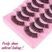 Astaron Reusable False Eyelashes - 10 Pairs of Natural-Looking 3D Faux Nerz Soft & Dramatic 10-20mm Length - Buy Online on GoSupps.com