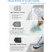 Tub and Tile Scrub Cleaning Brush 3 in 1 Shower Bathroom Scrubber Cleaner Brushes with 50.4'' Extendable Long Handle Detachable Stiff Bristles for Cleaning Bathtub Wall Floor Kitchen Sink Toilet - Buy Online on GoSupps.com