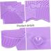 HAPINARY 1pc Silicone Scrub Pad Hair Brush Cleaner Cleaning Tool Beauty Brush Cleaning Mat Make up Cosmetic Brush Cleaning Mat Purple Makeup Brush Silica Gel Cleaning Board 23X17cm Purple - Buy Online on GoSupps.com