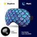 SEPTYK Ombre Mermaid Teal Purple Sleep Mask for Men Women Kids - Eye Cover with Elastic Strap for Restful Sleep - Buy Online on GoSupps.com