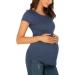 Love2Mi Nursing Shirt Women's Maternity Top Wrap Design - S-navy M - Buy Online on GoSupps.com