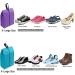 YAMIU Travel Shoe Bags Set of 4 - Waterproof Nylon with Zipper for Men & Women - Grey Green Red Purple - 4-pack - Buy Online on GoSupps.com