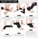 Adjustable Ankle Brace for Sprained Ankle Support | Compression Wrap for Achilles Tendonitis & Plantar Fasciitis Relief - Unisex (Grey - Buy Online on GoSupps.com