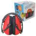 Viwanda Bon Ear Defenders Black Children's Hearing Protection with Adjustable Headband for Noise up to SNR 26 dB Lightweight Hearing Protection for Teenagers and Adults Red