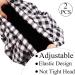 Kaiersi Large Waterproof Shower Cap for Men - Reusable & Adjustable - Ideal for Braids, Locs, and Dreadlocks - 2 Plaid Colors - Buy Online on GoSupps.com