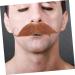 COLLBATH False Mustache Fake Facial Hairs Old Man Costume Realistic Beard for Adult Fake Beard Artificial Beard Costume Whiskers Halloween Cosplay Beard Party Supplies Plush Cloth 11.5x3cm As Shown - Buy Online on GoSupps.com