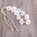 SOLUSTRE Daisy Flower Headband Boho Sunflower Crown Hair Wreath Floral Garland Crown Boho Headpiece Bridal Hair Band (White) - Buy Online on GoSupps.com