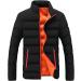 oelaio Mens Women's Heated Jacket Long Sleeve Winter Warm USB Heating Coat with Hood Windproof Down Coat for Outdoor Orange Large - Buy Online on GoSupps.com