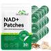 NAD+ Lot de 30 patchs anti- ge pour la peau Patch Resv ratrol Energy Boost de 8 heures avec NAC et CoQ10 suppl ment transdermique de NAD pour renouvellement cellulaire (30 Patchs)