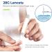 AUVON 28G Diabetic Lancets for Blood Glucose Testing - 100 Count, Universal Sterile Needles for Lancing Devices - Disposable and Fit for Thick Skin - Buy Online on GoSupps.com