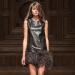 Black Ostrich Feathers Trim Fringe - 10 Yards | DIY Dress Sewing Crafts - Buy Online on GoSupps.com
