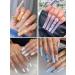 Kalolary 400 Pcs Extra Long U-Curve Acrylic Nail Tips - Natural Color Full Cover C Curve Fake Nails for Nail Art & Extensions - Buy Online on GoSupps.com
