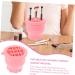 DOITOOL Multifunction detergent Silicone Makeup Brush Cleaner scrub cup washer Make Up Brush Cleaner Eye shadow brush Makeup Brush Cleaner cup Makeup Brush Washer pink Dryer 9.20X9.20X8.60CM Pink - Buy Online on GoSupps.com