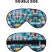 Colorful Jellyfish Print Unisex Sleeping Eye Mask | Soft Light-Blocking Comfort for Better Sleep - International Shipping - Buy Online on GoSupps.com