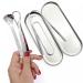 JZK 3 x Stainless Steel Tongue Cleaner Set | Effective Oral Care & Bad Breath Solution - Buy Online on GoSupps.com