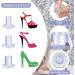 6 Pairs High Heels Protector - Transparent Shoe Stoppers for Women | Wedding & Outdoor Use - 3 Sizes Available - Buy Online on GoSupps.com