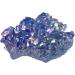 Crystals and Stones Aura Blue Quartz Crystal Cluster Natural Rose Quartz Specimen Reiki Stone Electroplated Aura Coating Gift Home Goods - Buy Online on GoSupps.com