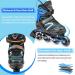 Adjustable Inline Skates with Light Up Wheels for Kids and Adults | Perfect for Indoor and Outdoor Skating | Blue | Big Kids/Youth/Adults - Buy Online on GoSupps.com
